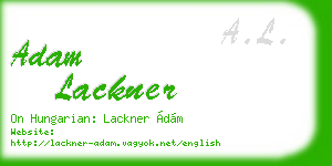 adam lackner business card